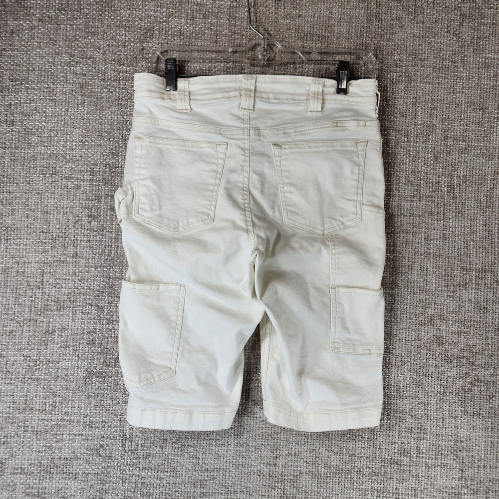 Dovetail Workwear Maven Slim Carpenter Shorts Womens 4 White Canvas 29x11 - Picture 8 of 13